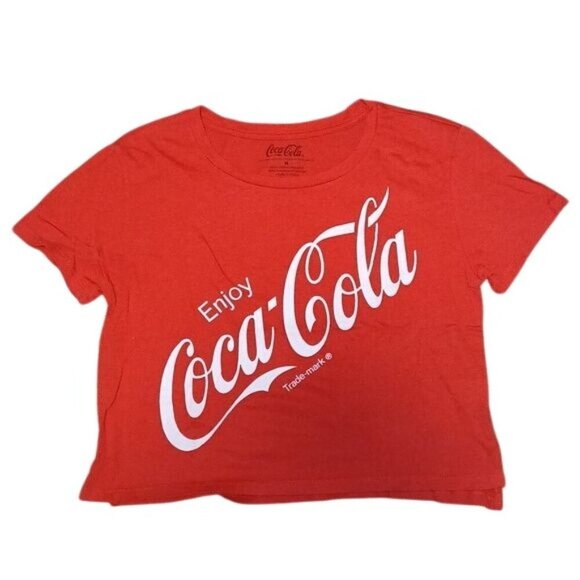 Coca Cola Tops - Coca-Cola Red Logo Crewneck Crop Top